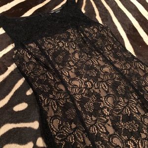 Armani Exchange Lace Overlay Tank Dress